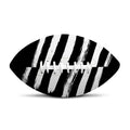 Black And White American Flag Print Rugby Ball