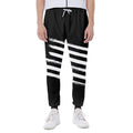 Black And White American Flag Print Joggers