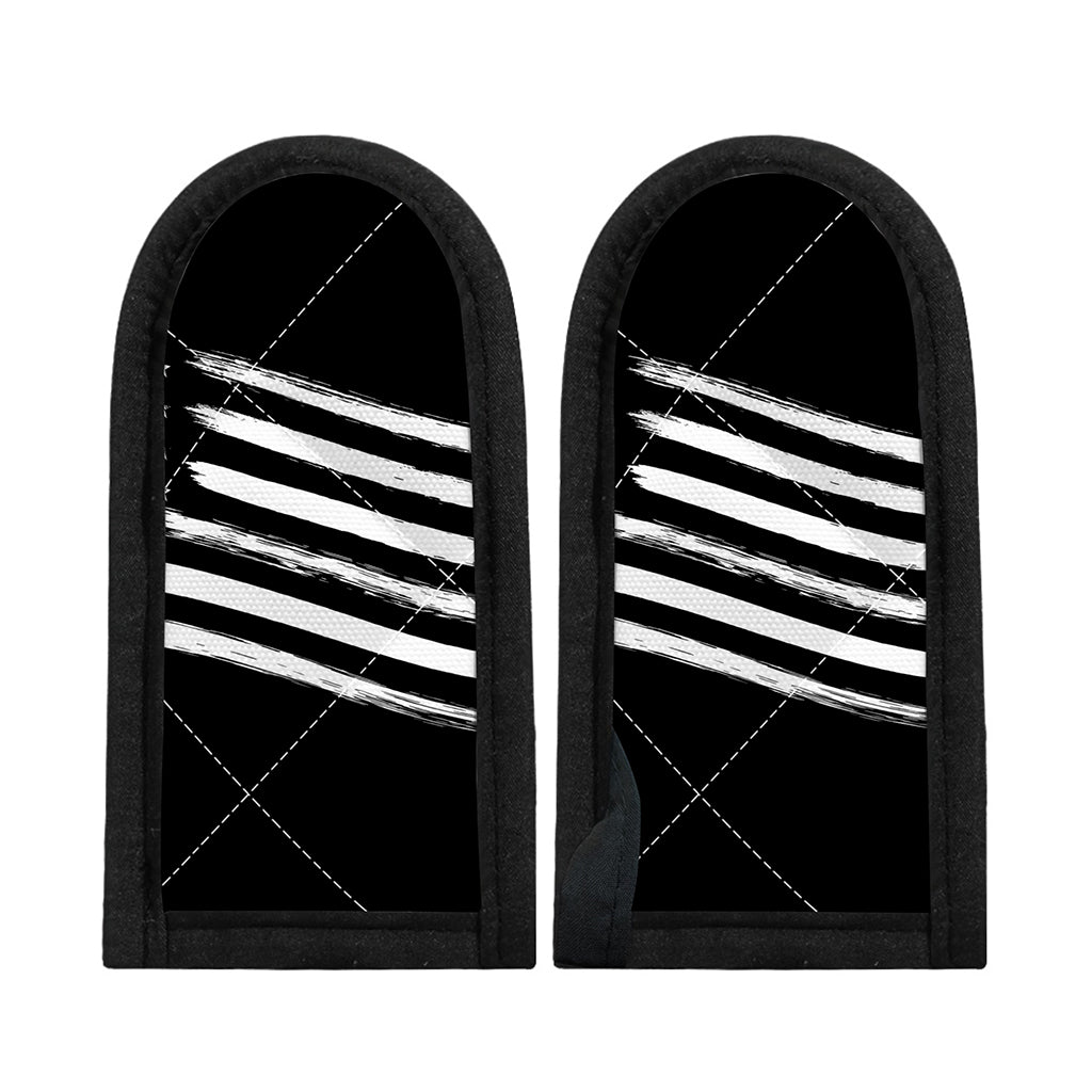 Black And White American Flag Print Skillet Handle Cover