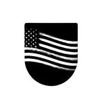 Black And White American Flag Print Toilet Lid Cover