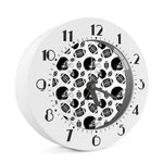Black And White American Football Print Alarm Clock
