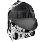 Black And White American Football Print Backpack