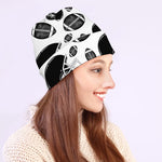 Black And White American Football Print Beanie