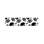 Black And White American Football Print Bed Runner