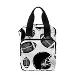 Black And White American Football Print Bible Tote Bag