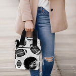 Black And White American Football Print Bible Tote Bag