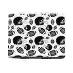 Black And White American Football Print Bifold Wallet