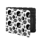 Black And White American Football Print Bifold Wallet
