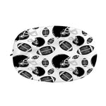 Black And White American Football Print Car Side Mirror Covers