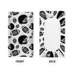 Black And White American Football Print Changing Pad Cover