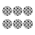 Black And White American Football Print Coaster Set
