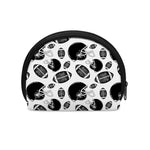 Black And White American Football Print Coin Purse