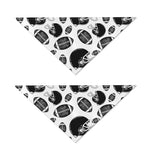 Black And White American Football Print Dog Bandana