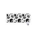 Black And White American Football Print Extended Mouse Pad