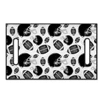 Black And White American Football Print Golf Cart Seat Cover