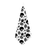 Black And White American Football Print Hand Towel