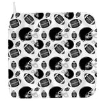 Black And White American Football Print Hand Towel