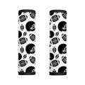 Black And White American Football Print Handle Covers