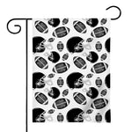 Black And White American Football Print House Flag