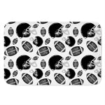 Black And White American Football Print Indoor Door Mat