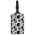 Black And White American Football Print Luggage Tag