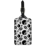 Black And White American Football Print Luggage Tag