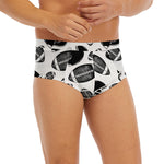 Black And White American Football Print Men's Briefs