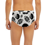 Black And White American Football Print Men's Briefs