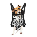 Black And White American Football Print Pet Carrier Backpack