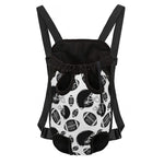 Black And White American Football Print Pet Carrier Backpack