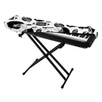 Black And White American Football Print Piano Keyboard Cover