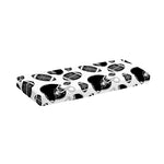 Black And White American Football Print Piano Keyboard Cover