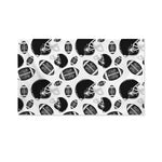 Black And White American Football Print Polyester Flag