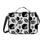 Black And White American Football Print Shoulder Strap Bible Bag