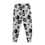 Black And White American Football Print Sweatpants