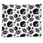 Black And White American Football Print Tapestry