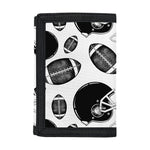Black And White American Football Print Trifold Wallet