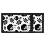 Black And White American Football Print Trifold Wallet