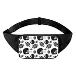 Black And White American Football Print Waist Bag