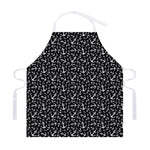 Black And White Anchor Pattern Print Adjustable Apron