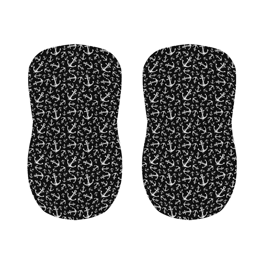 Black And White Anchor Pattern Print Bar Stool Covers