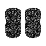 Black And White Anchor Pattern Print Bar Stool Covers