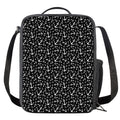 Black And White Anchor Pattern Print Crossbody Lunch Bag