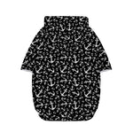 Black And White Anchor Pattern Print Dog Zip Up Hoodie