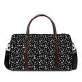 Black And White Anchor Pattern Print Duffel Bag