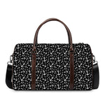 Black And White Anchor Pattern Print Duffle Bag