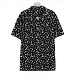 Black And White Anchor Pattern Print Hawaiian Shirt