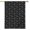 Black And White Anchor Pattern Print House Flag