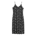 Black And White Anchor Pattern Print Jersey Midi Cami Dress