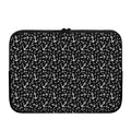 Black And White Anchor Pattern Print Laptop Sleeve